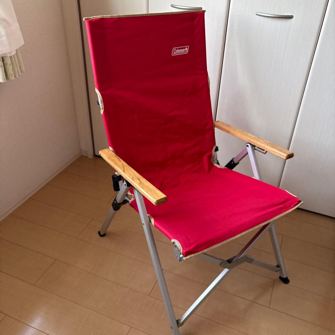 Coleman レイチェア レッド　②