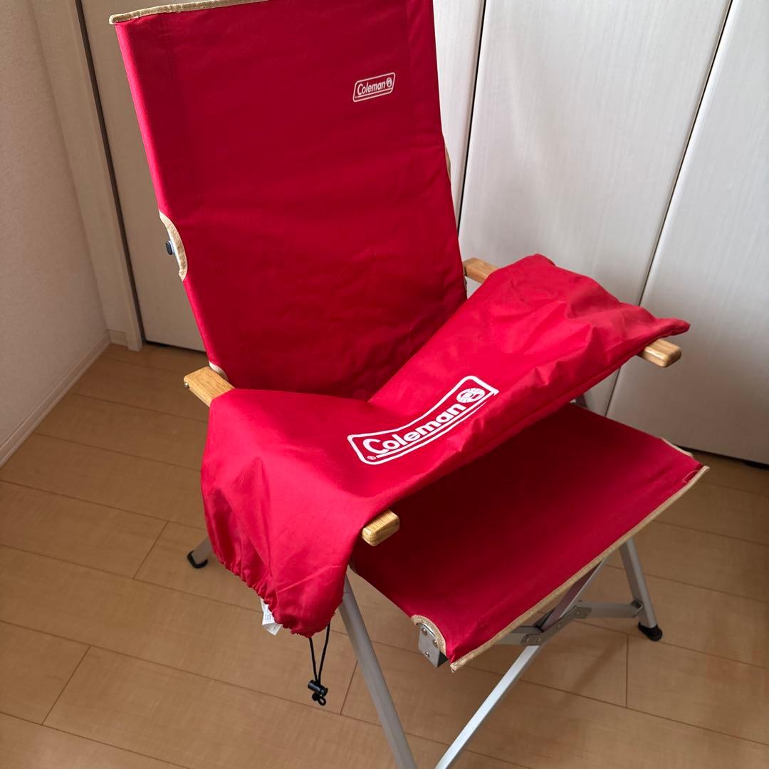 Coleman レイチェア レッド　②