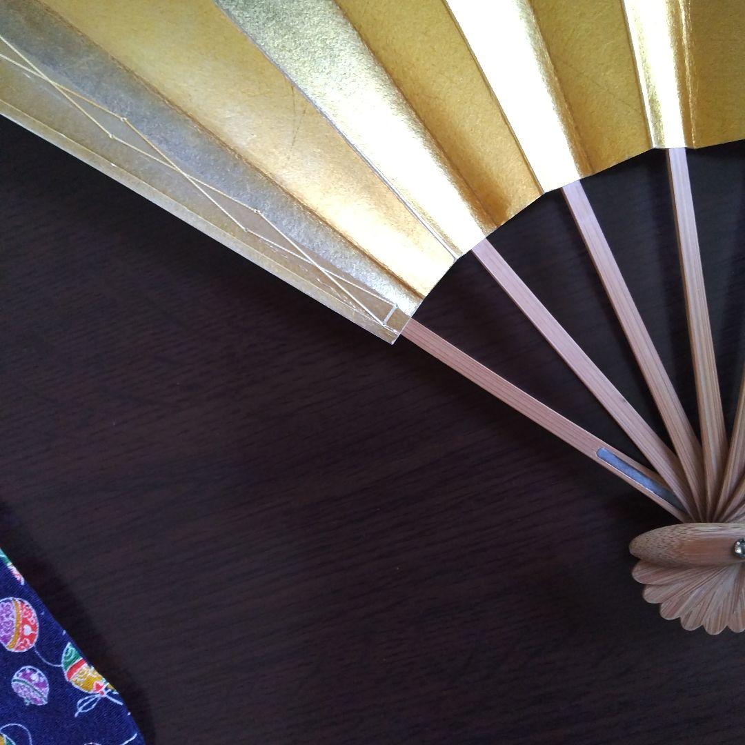 金色の舞扇子