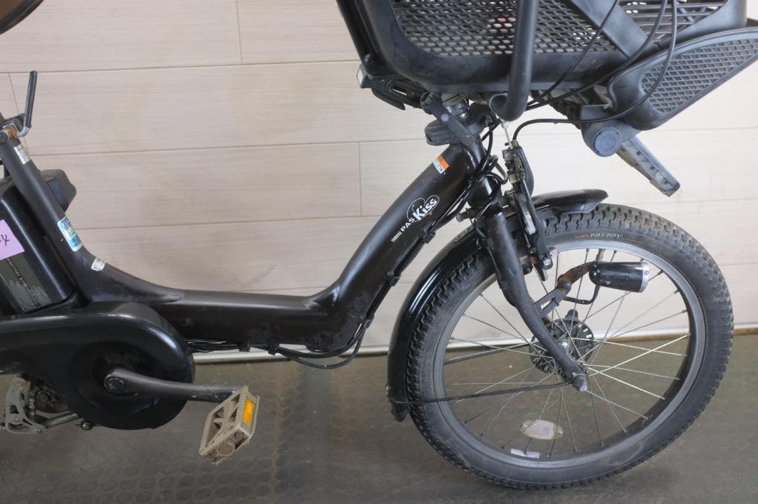 電動自転車 ヤマハPAS KISS 20インチ 3段変速 8.7Ah 充電器有