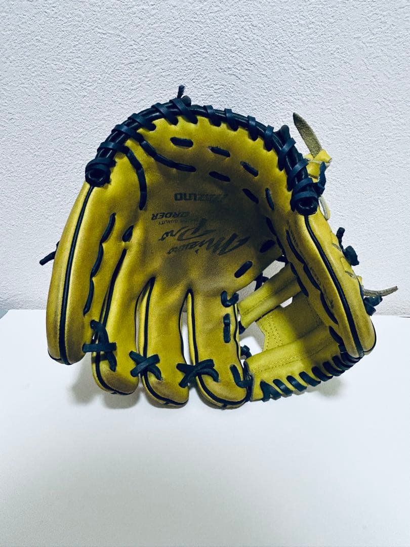 ミズノプロ　オーダー　軟式　内野手　坂本勇人　 黄色