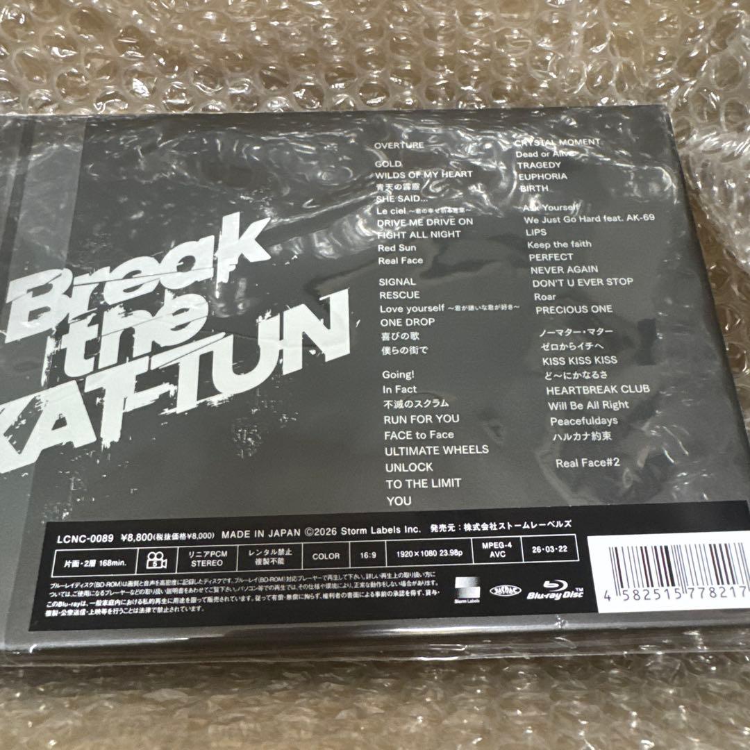 【即購入可】Break the KAT-TUN Blu-ray