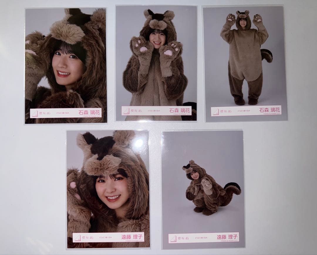 櫻坂46 どうぶつ着ぐるみ　三期生　生写真　まとめ売り