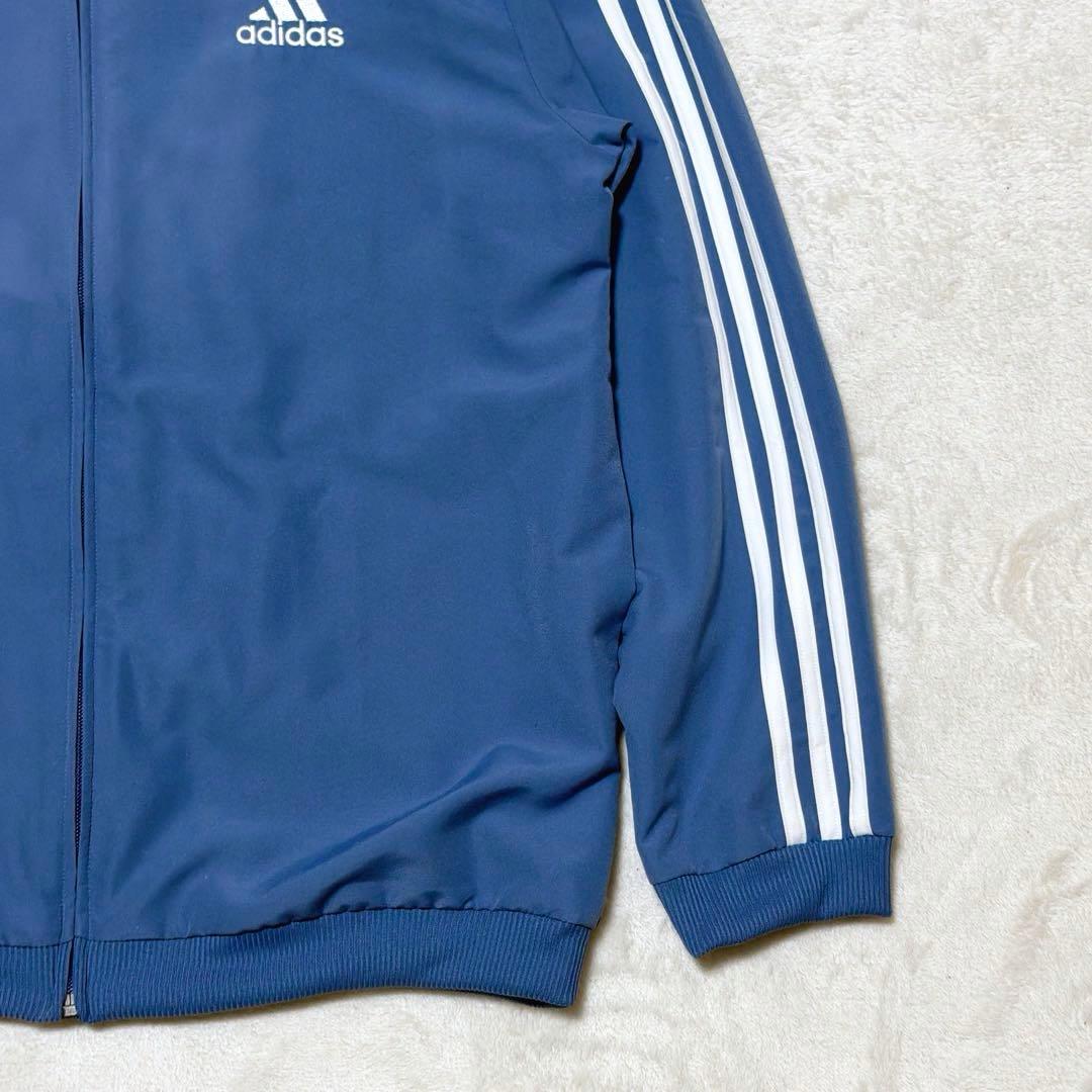 adidas トラックジャケット L くすみブルー アディダス ジャージ