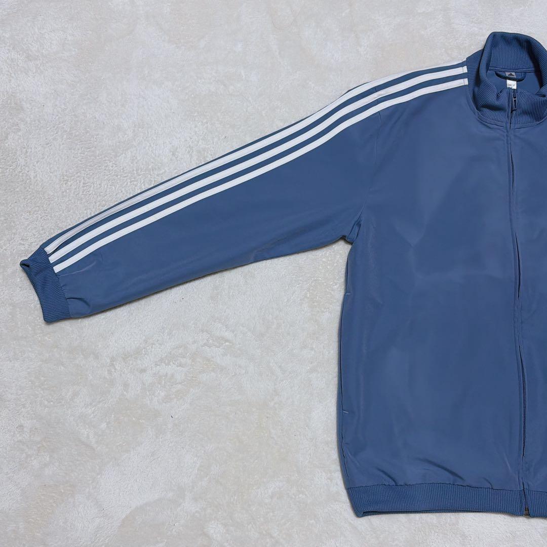 adidas トラックジャケット L くすみブルー アディダス ジャージ