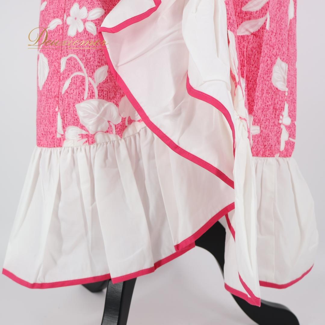 【美品 フラダンス衣装】ピンク MENEHUNE PLANTETION ドレス