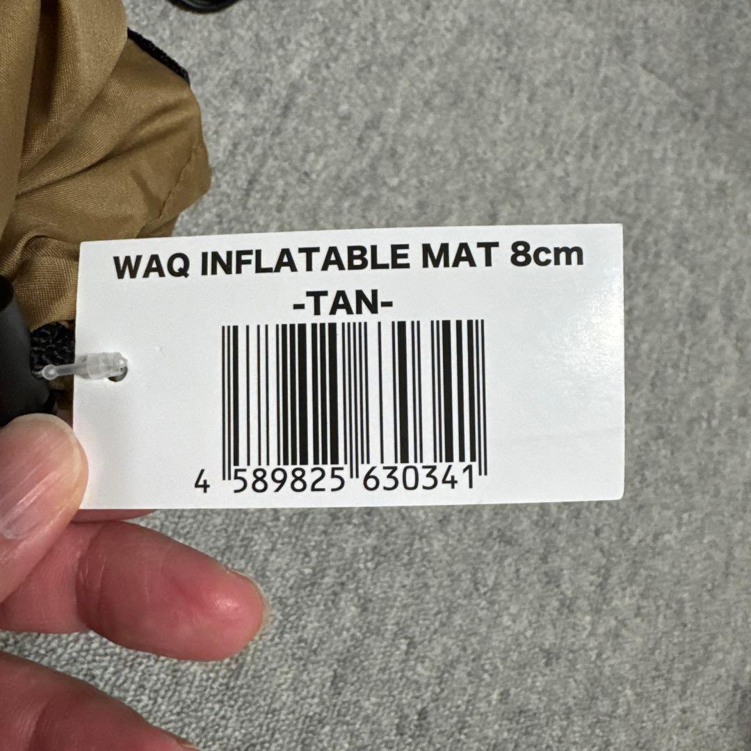 WAQ インフレータブルマット 8cm TAN エアポンプ　セット