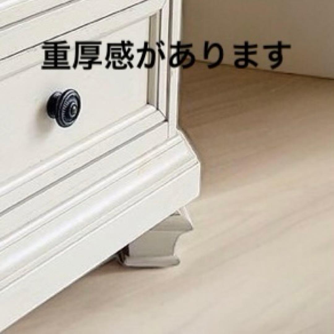 重厚感ある白家具フレンチカントリーチェスト三段オフホワイト