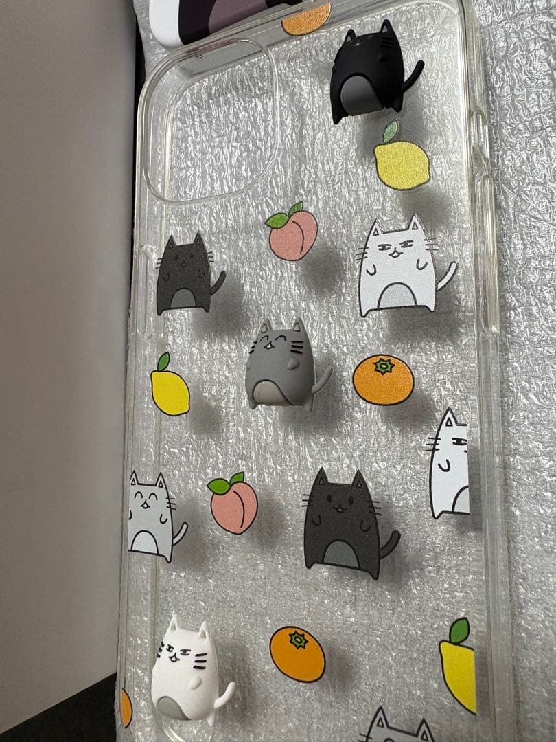iPhone14【ジュン】seventeen artist made 猫 ケース