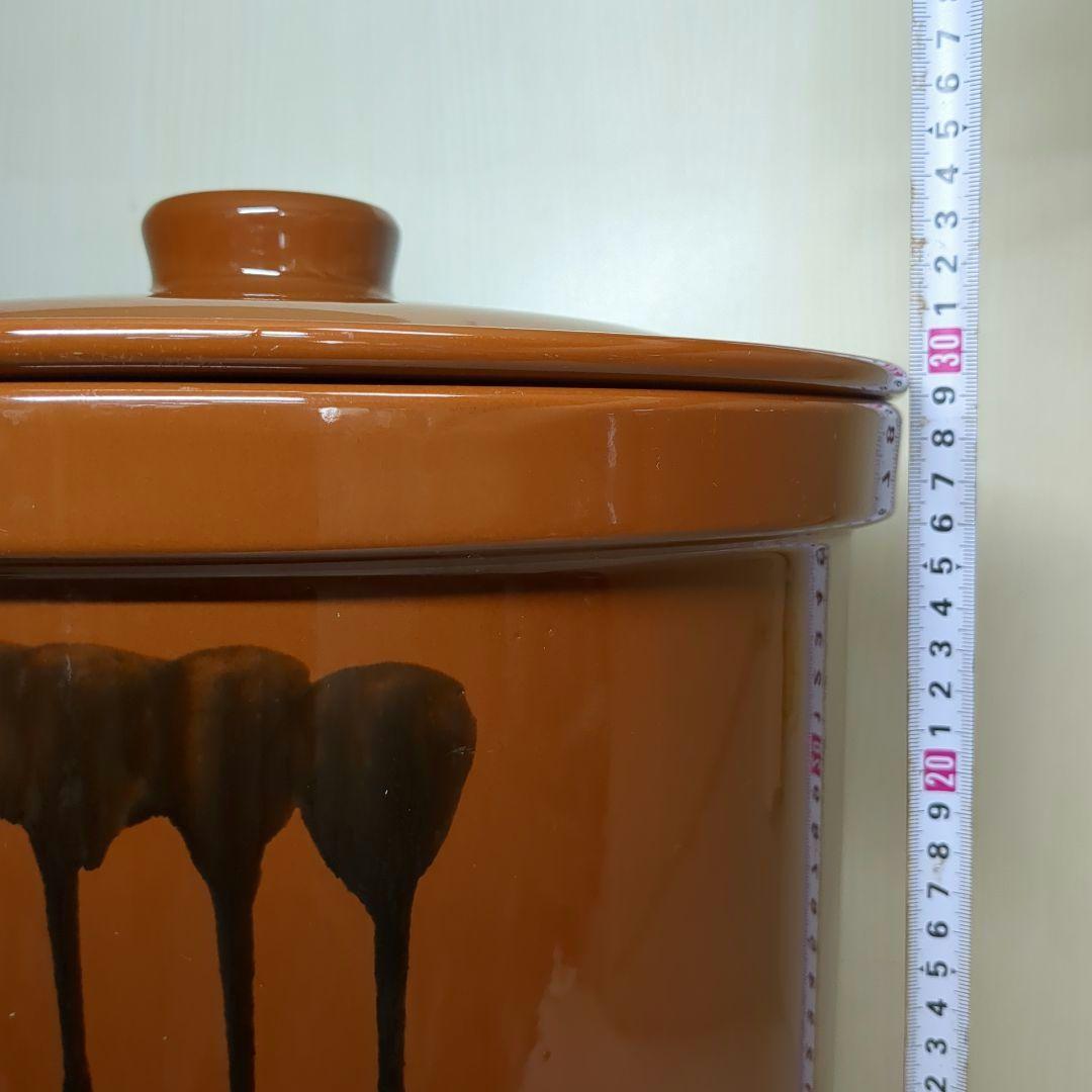 久松窯　久松８号　切立　寸胴型丸瓶　丸壺　容量約14.4L ８升