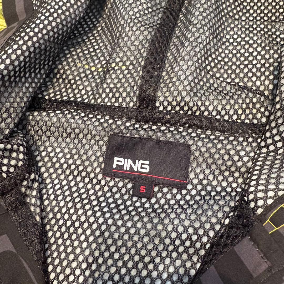 PING ピン ジャケット ウインドブレーカー 裏メッシュ 総柄 Sサイズ