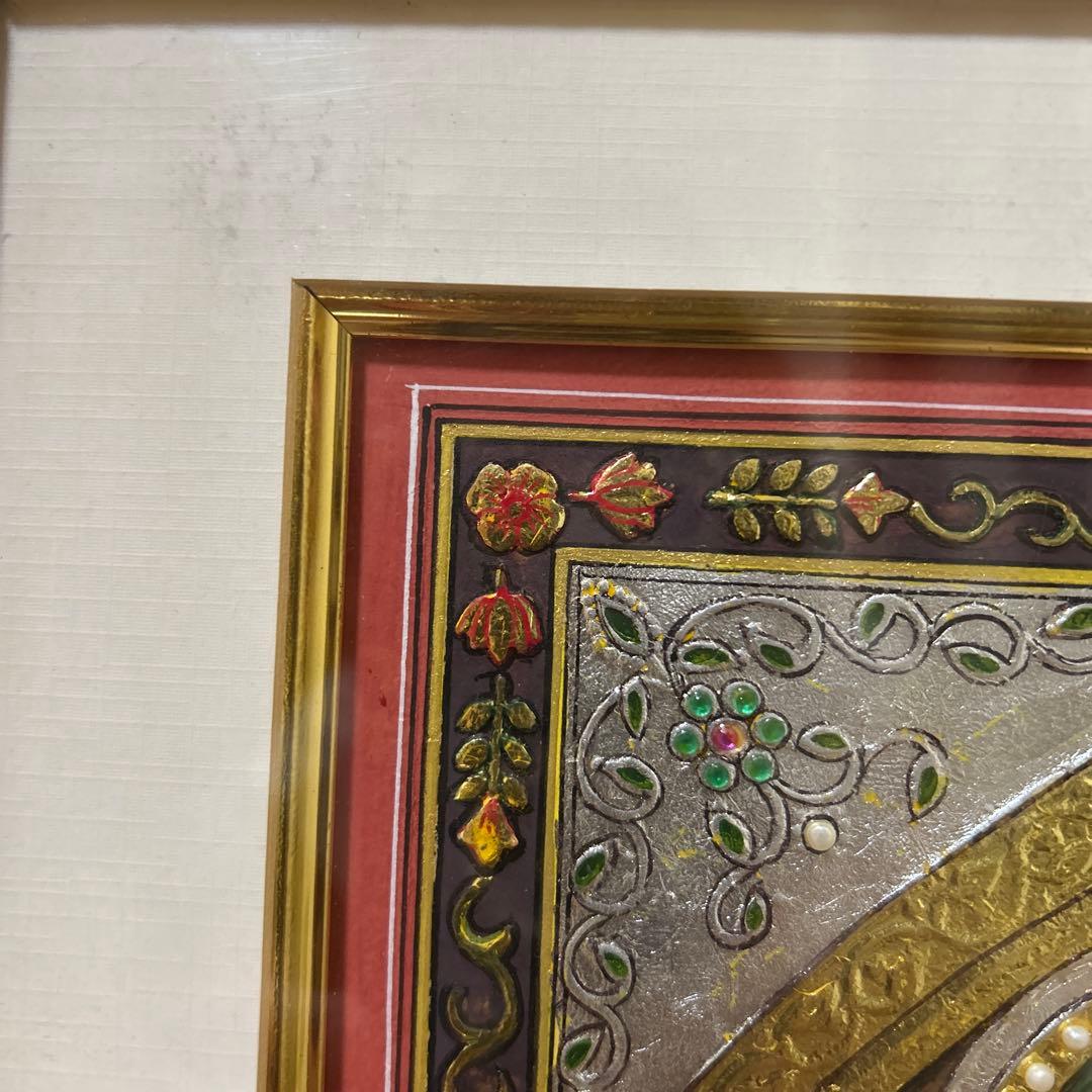 ラーマとシーターのインド絵画(画家の直筆）