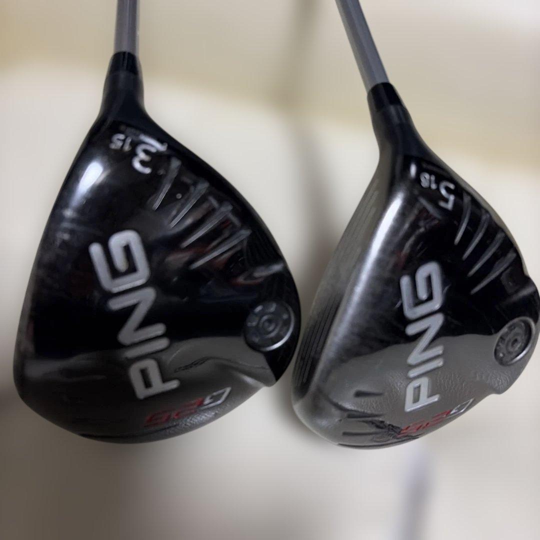 PING G25 フェアウェイウッド３Ｗ15度R5Ｗ18度R2本セット