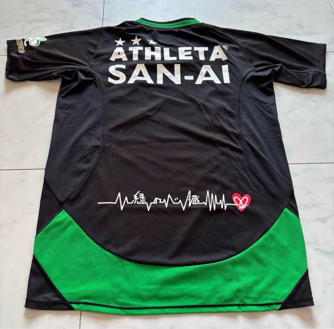 美品 東京ヴェルディ プラクティスシャツ M 黒 ATHLETA