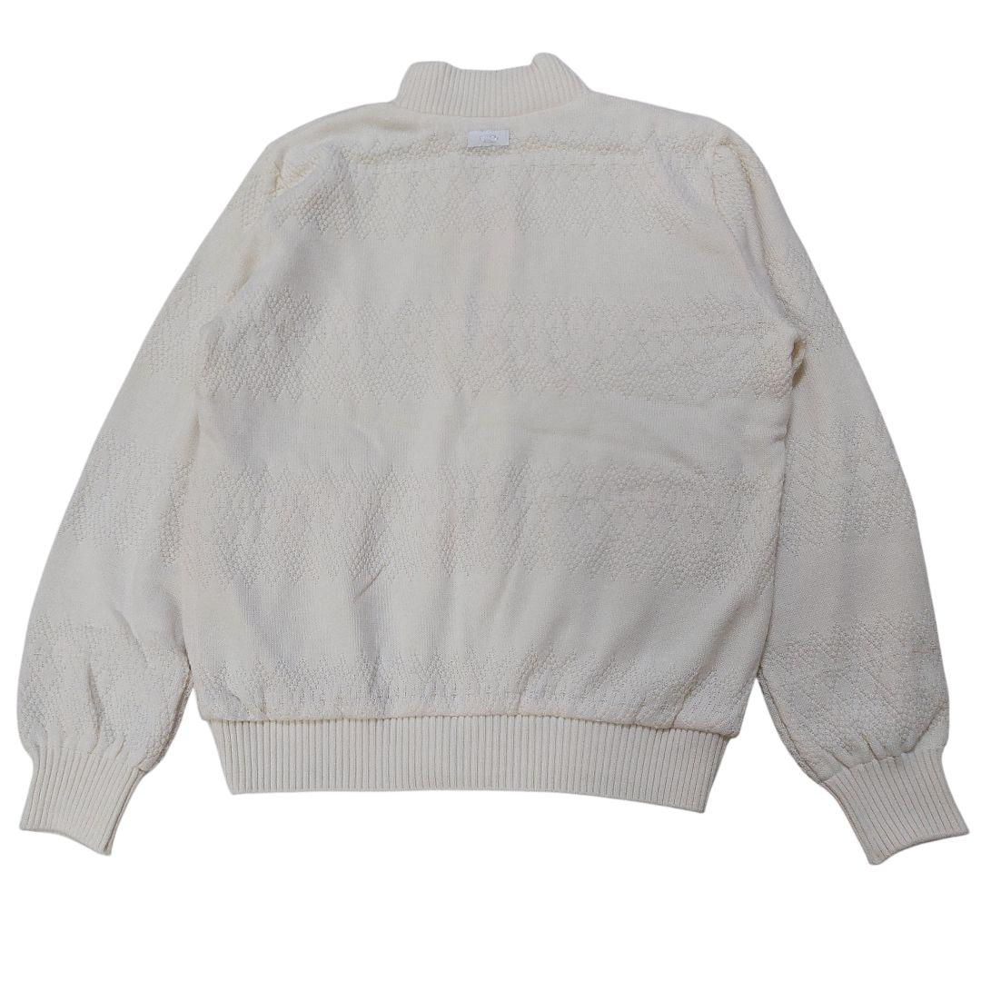 【美品】Callaway ホワイト フルジップ ニットジャケット Lサイズ