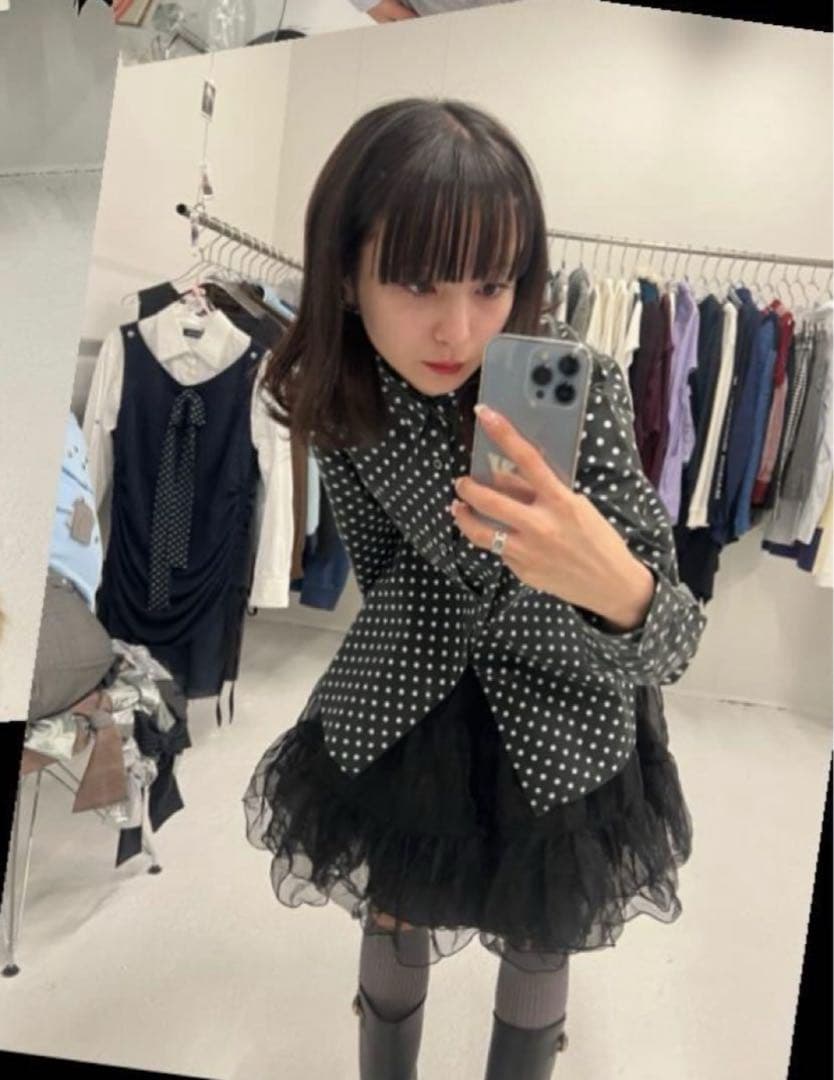 フラメンコ reel of lyricism tulle skirt : black