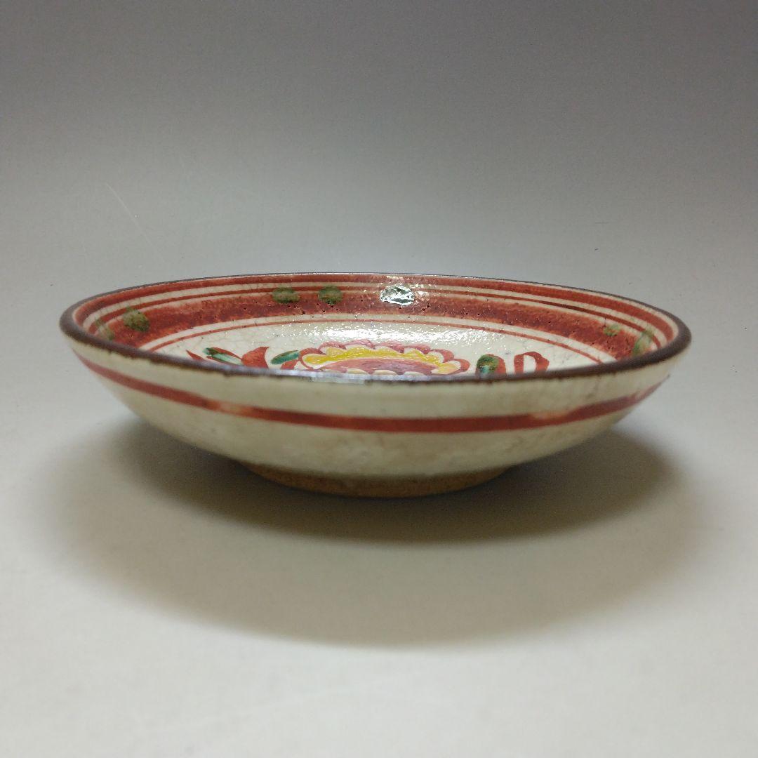 倣宋 赤絵 小皿５客組 共箱付 茶道具 時代物
