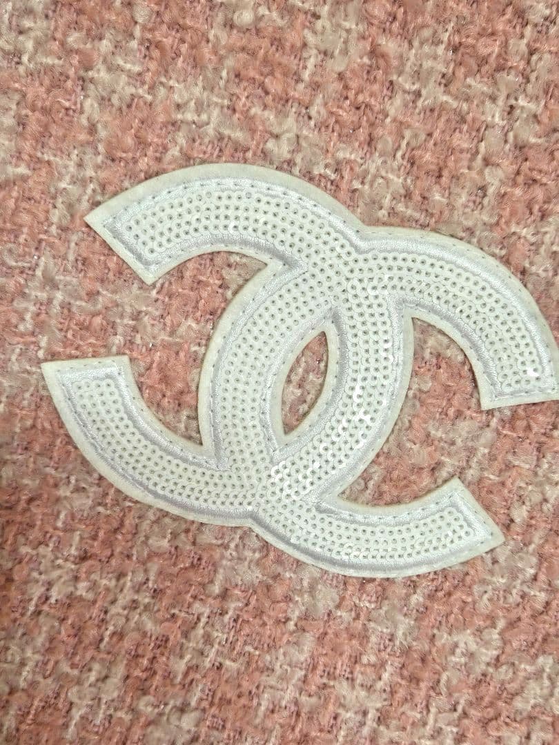 1点のみ！CHANEL ノベルティ トートバッグ ピンク ツイード ココマーク