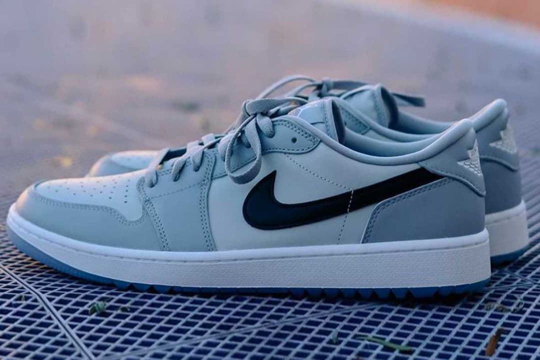 シューズ(男性用) 26.5cm Nike Jordan 1 Low Golf Wolf Grey