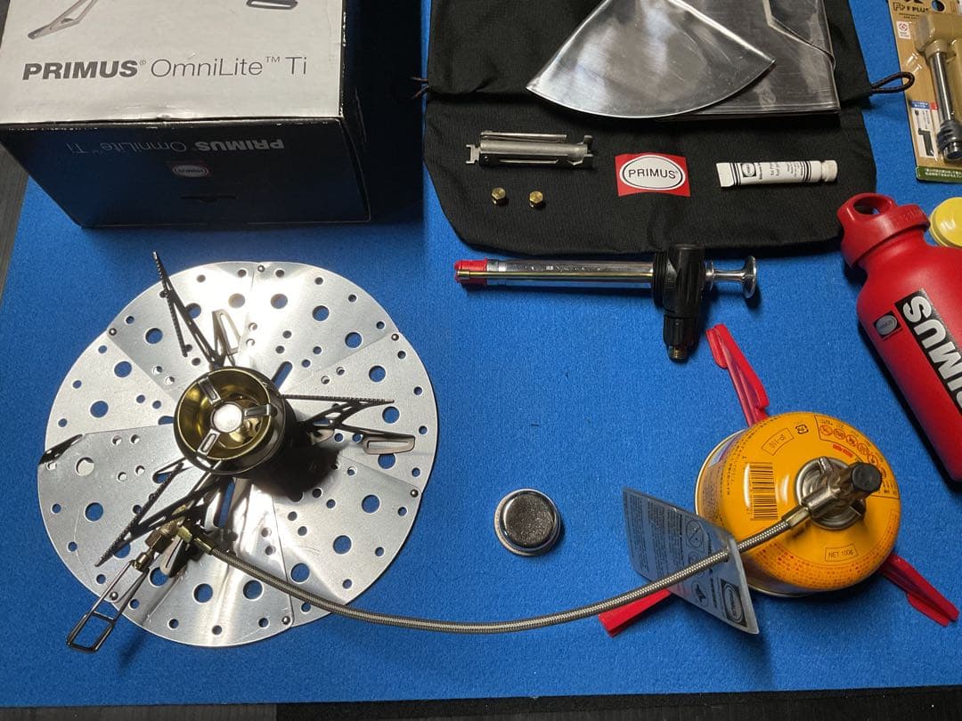 PRIMUS OMNI ライトTI 動作良好超美品・サイレンサーor付属品多数付