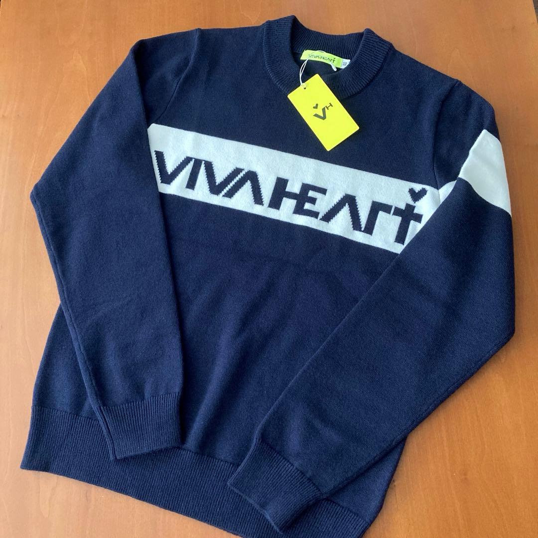 【新品未使用】VIVA HEART レディースゴルフセーター ネイビー Mサイズ