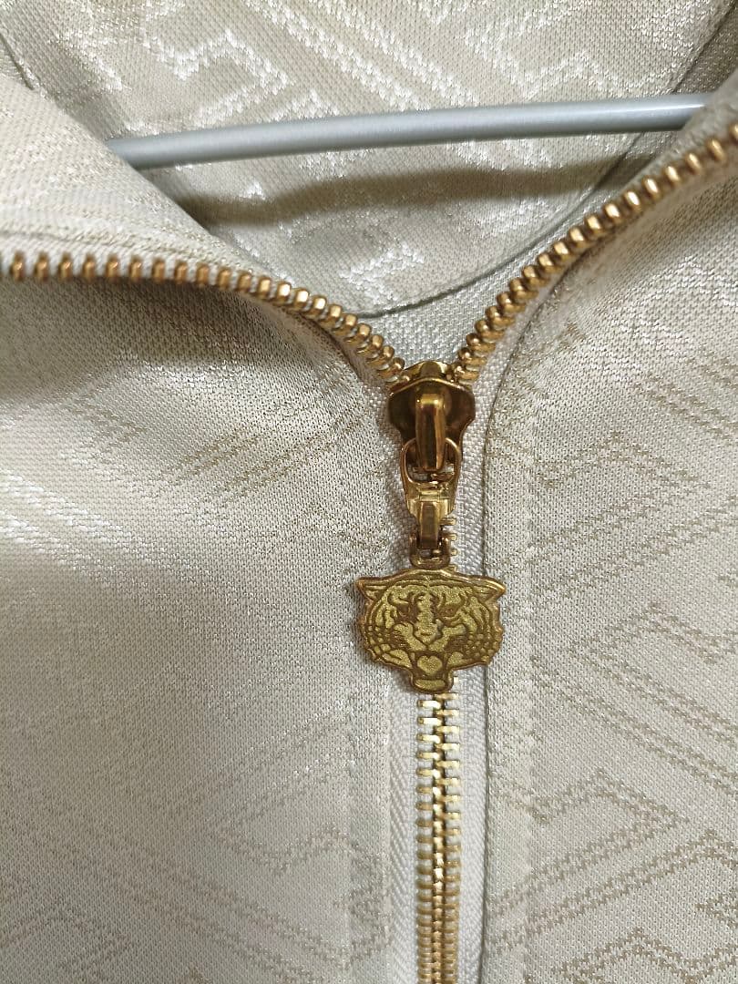 Onitsuka Tiger ジップアップジャージ ベージュ×ゴールド