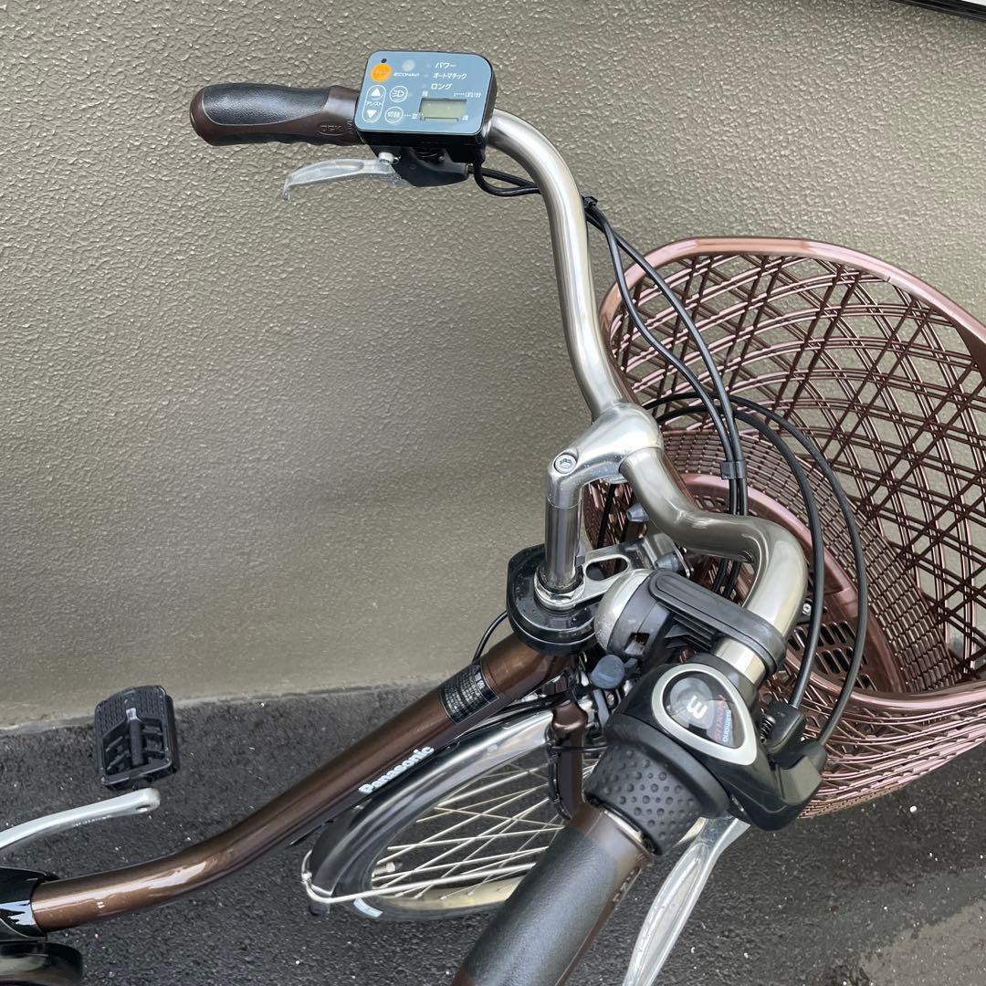 パナソニック電動アシスト自転車26インチブラウン