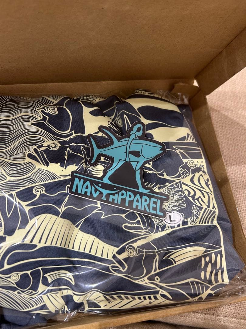 ネイビーアパレル　魚群ドライロンT （NAVY APPAREL）
