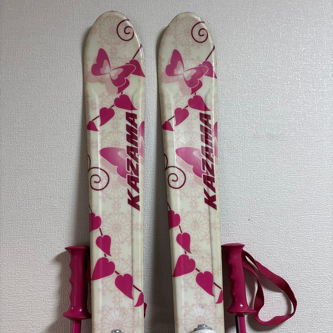 ジュニアストック付スキーセット　KAZAMA 130cm ATOMIC23cm