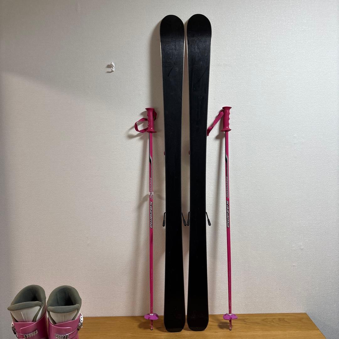 ジュニアストック付スキーセット　KAZAMA 130cm ATOMIC23cm