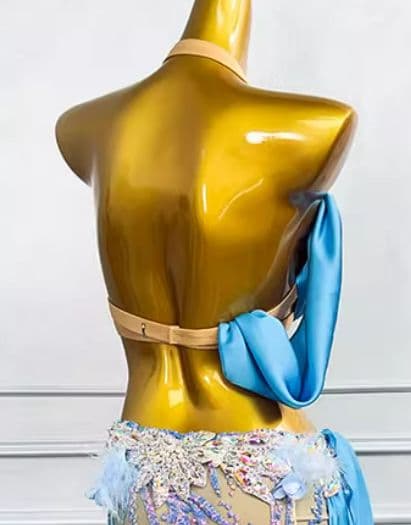 ベリーダンス オリエンタル衣装 透け ブラ スカートセット オーダーメイド