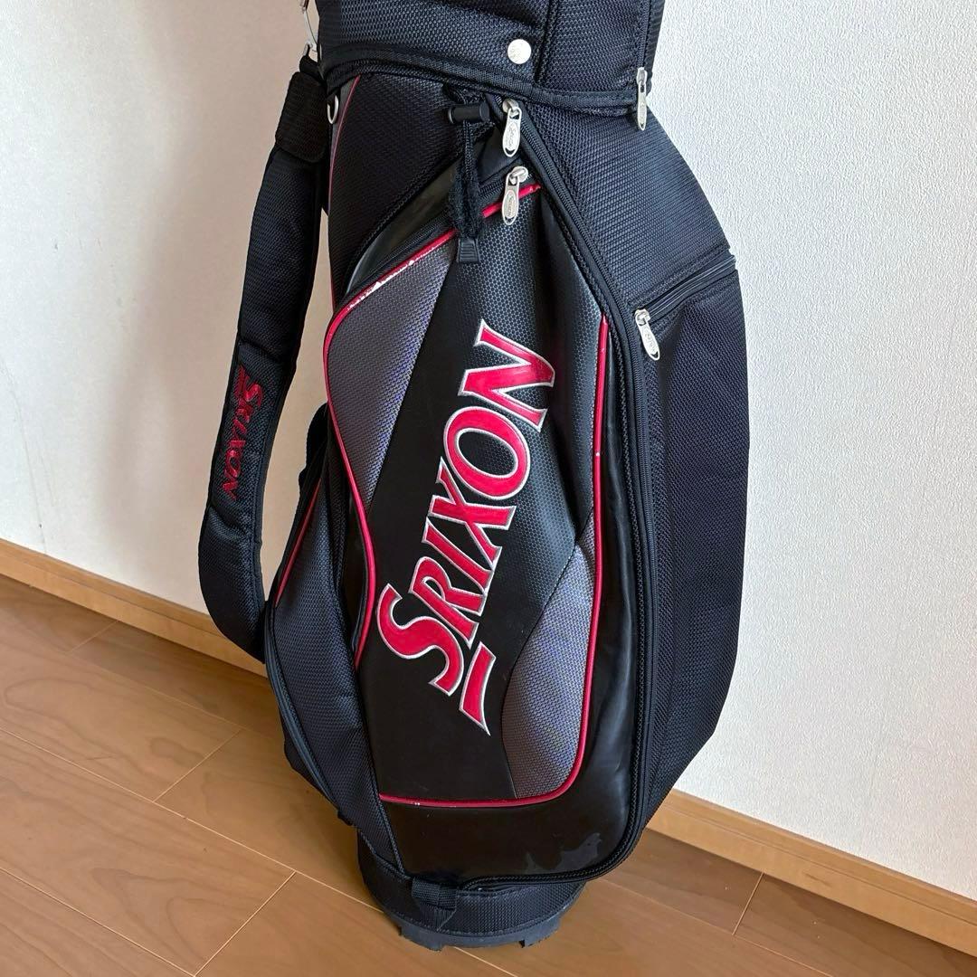 SRIXON スリクソン 軽量キャディバッグ フード付き 8.5型/5分割 黒