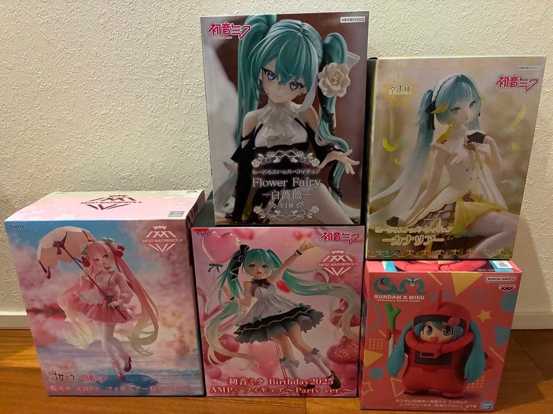 初音ミクプライズフィギュア5体まとめ売り