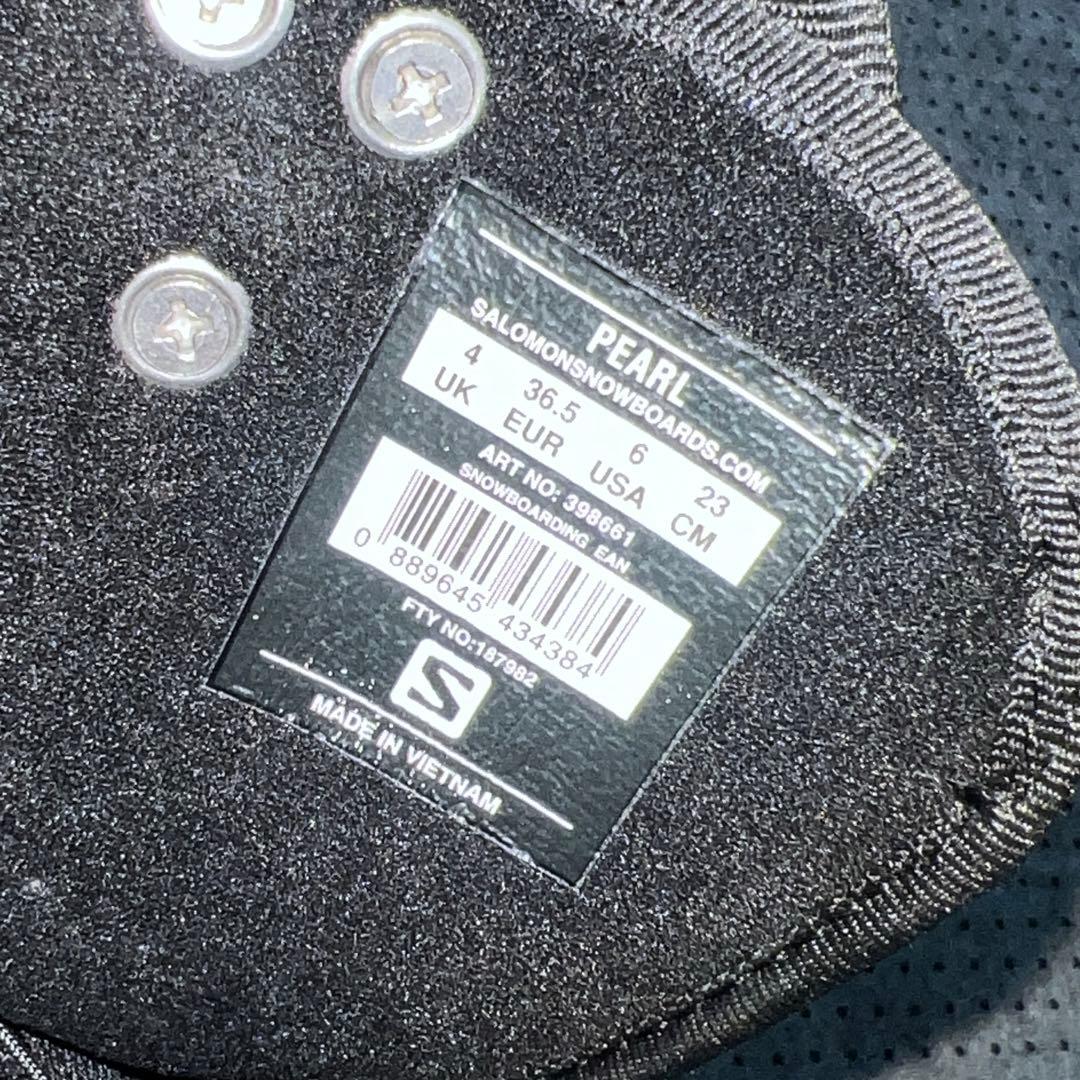数回使用 23cm レディース SALOMON PEARL スノーボードブーツ