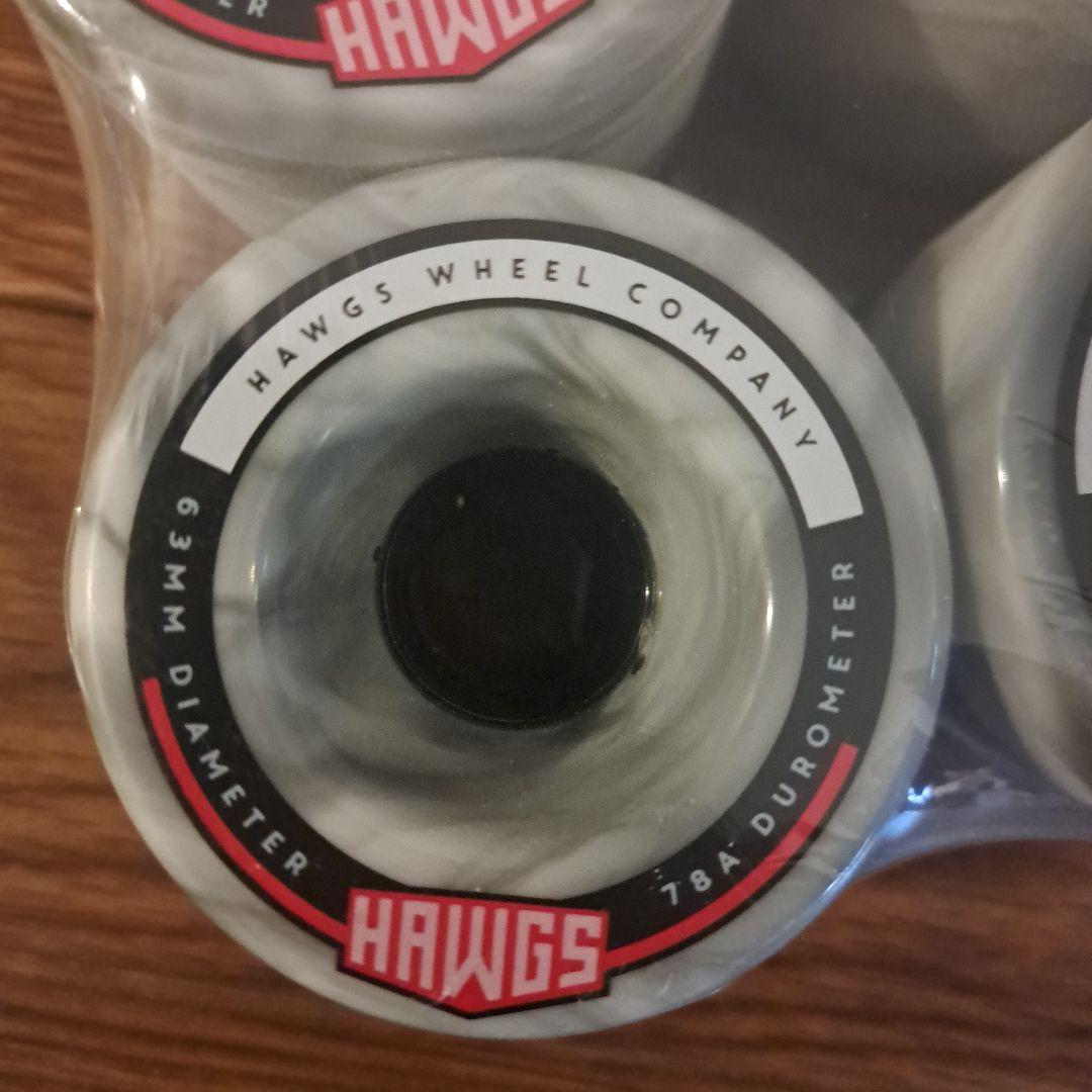 HAWGS スケートボードホイール 63mm 78A 4個セット ランドヤッツ