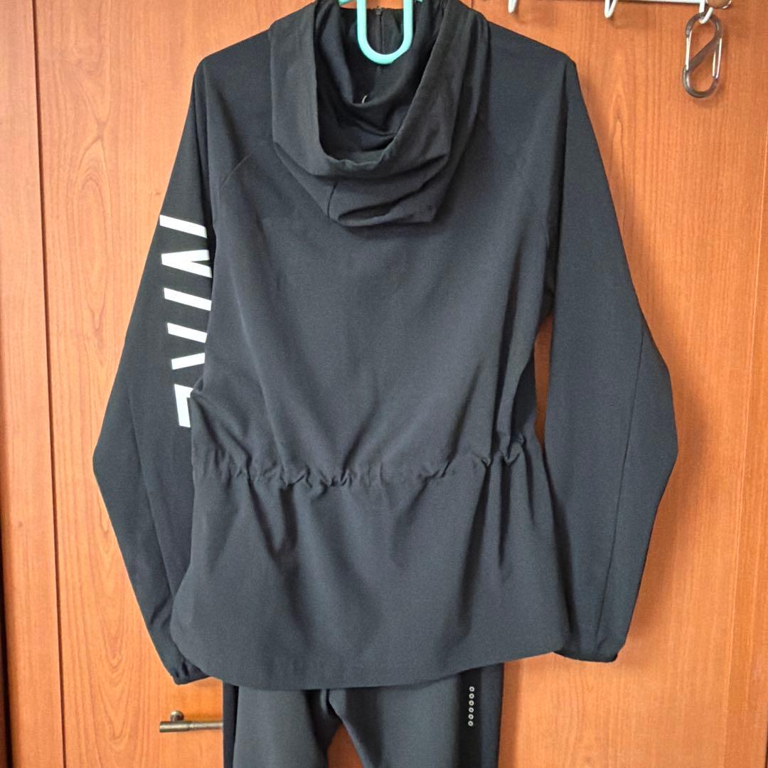 NIKE フード付きブラックジャージ上下セット レディース M