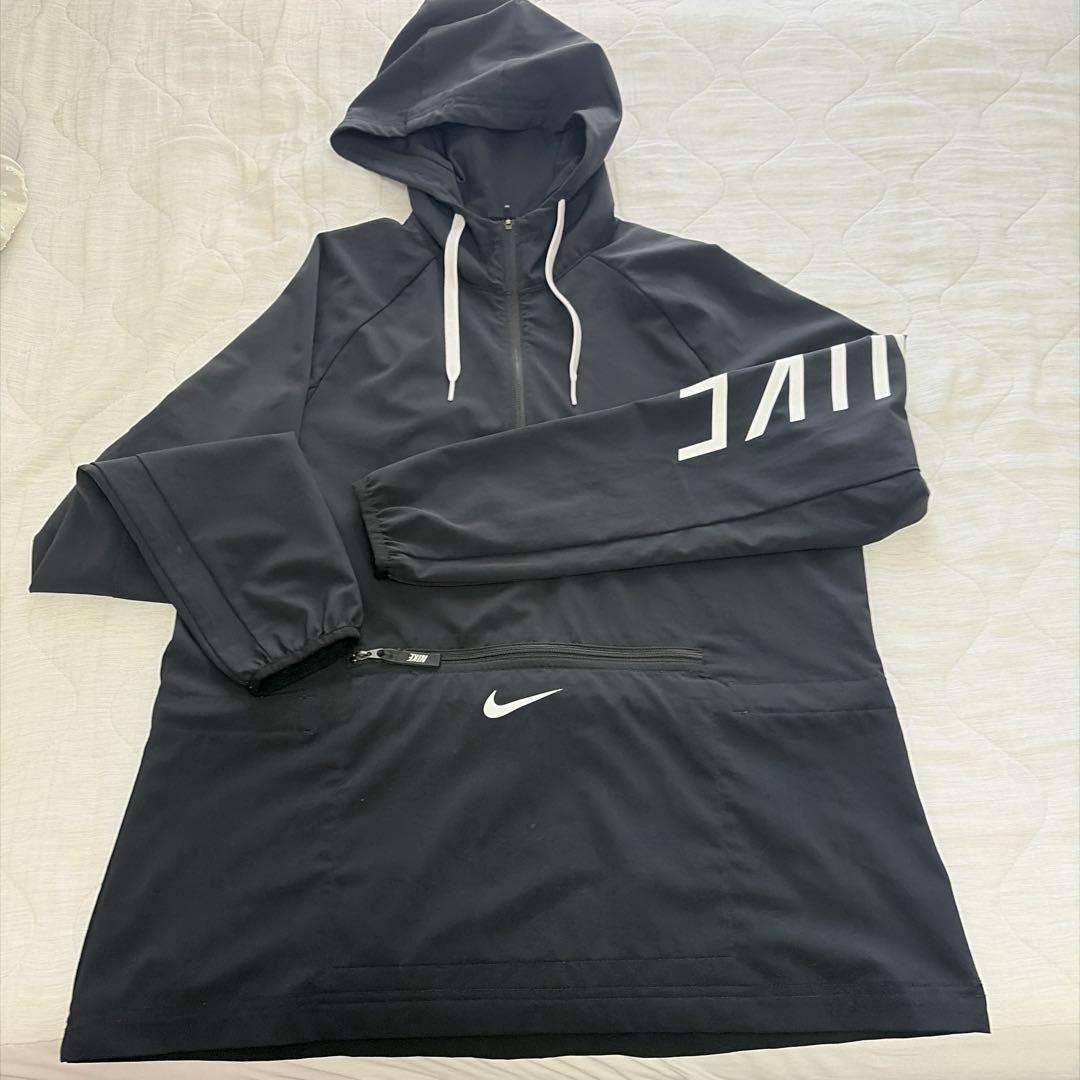 NIKE フード付きブラックジャージ上下セット レディース M