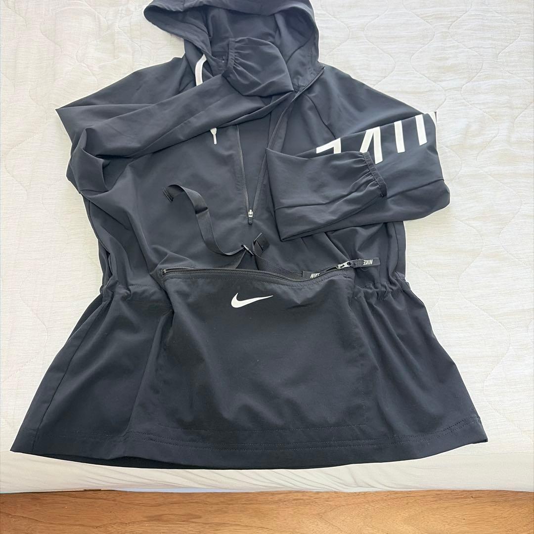 NIKE フード付きブラックジャージ上下セット レディース M