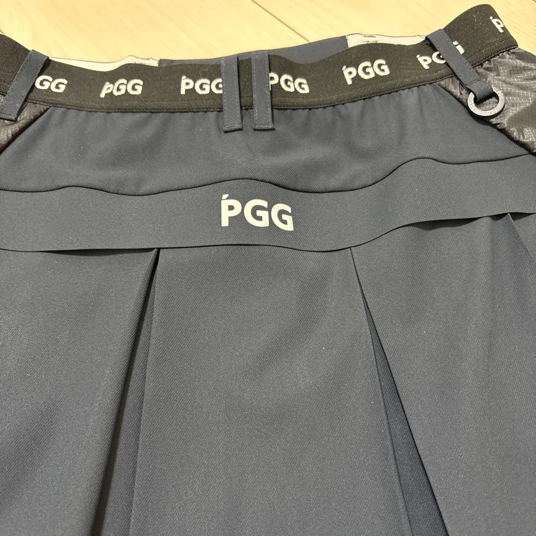 pGG レディース ゴルフ スカート ネイビー