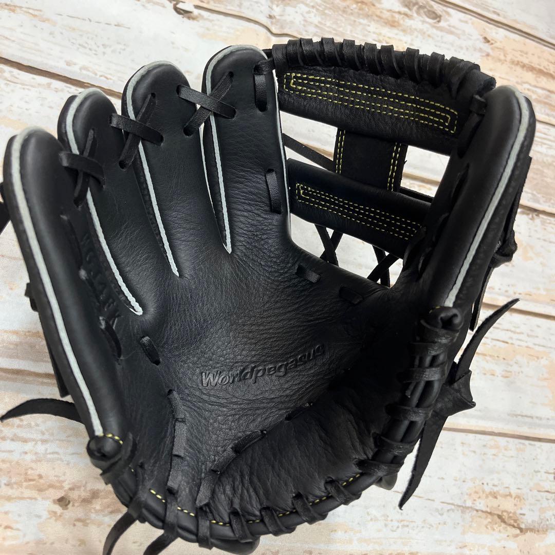 ワールドペガサス　キッズ用　軟式野球用グローブ　黒　左投　新品