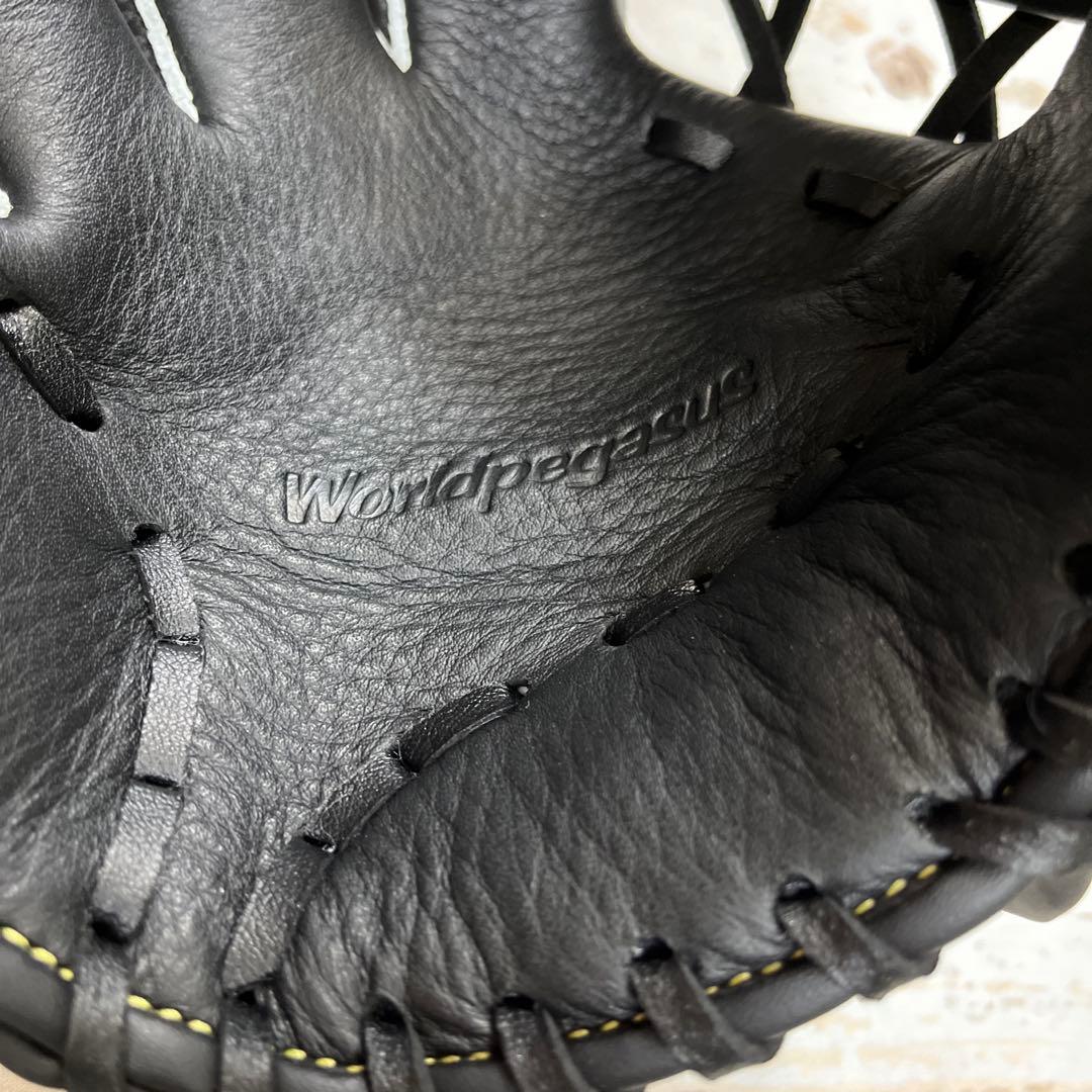 ワールドペガサス　キッズ用　軟式野球用グローブ　黒　左投　新品