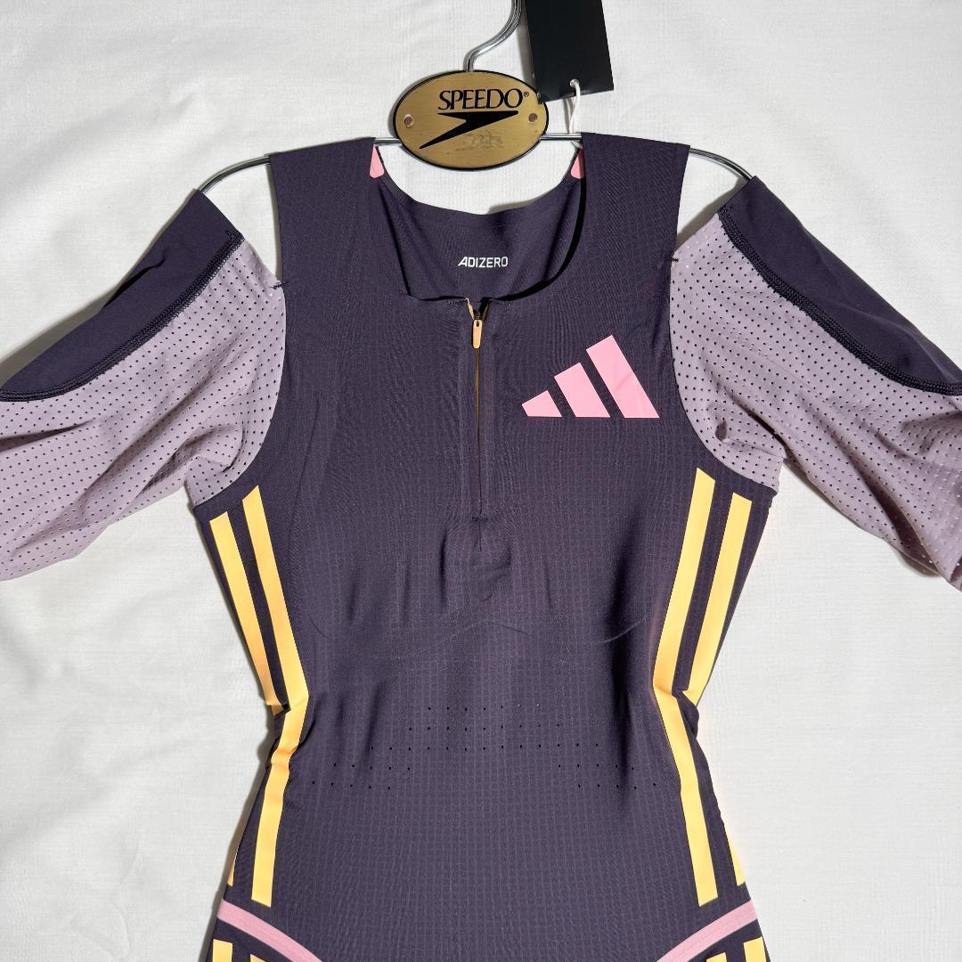adidas アディダス 女子陸上 レーシングレオタード UK M