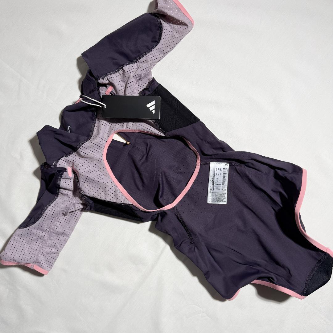 adidas アディダス 女子陸上 レーシングレオタード UK M