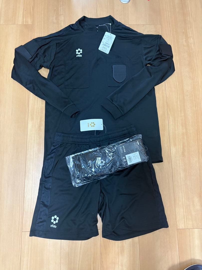 値段交渉⭕️sfida サッカーレフェリー用ウェア長袖パンツソックス Mセット