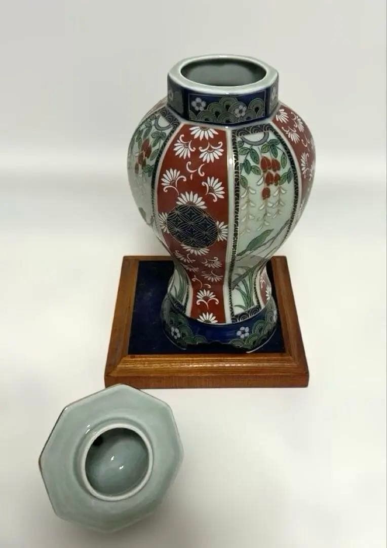 新品　將軍壺　未峰窯 色絵　金彩　古伊万里
