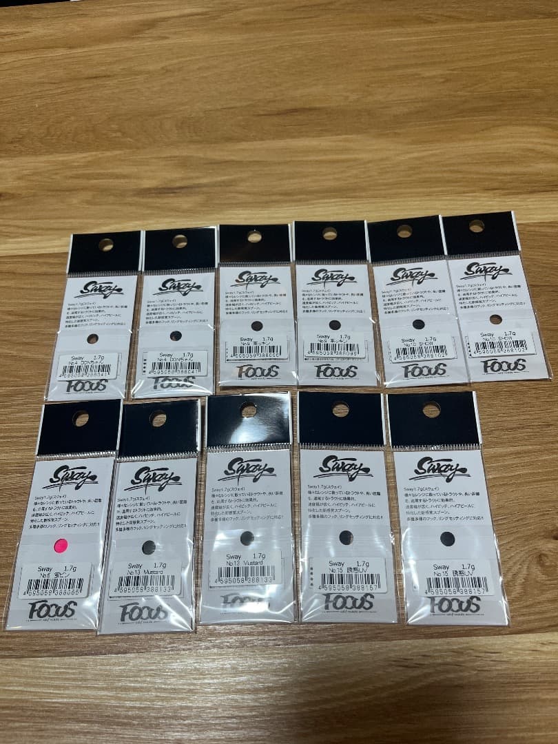 フォーカス スウェイ 1.7g　６色セット　Sway　Focus