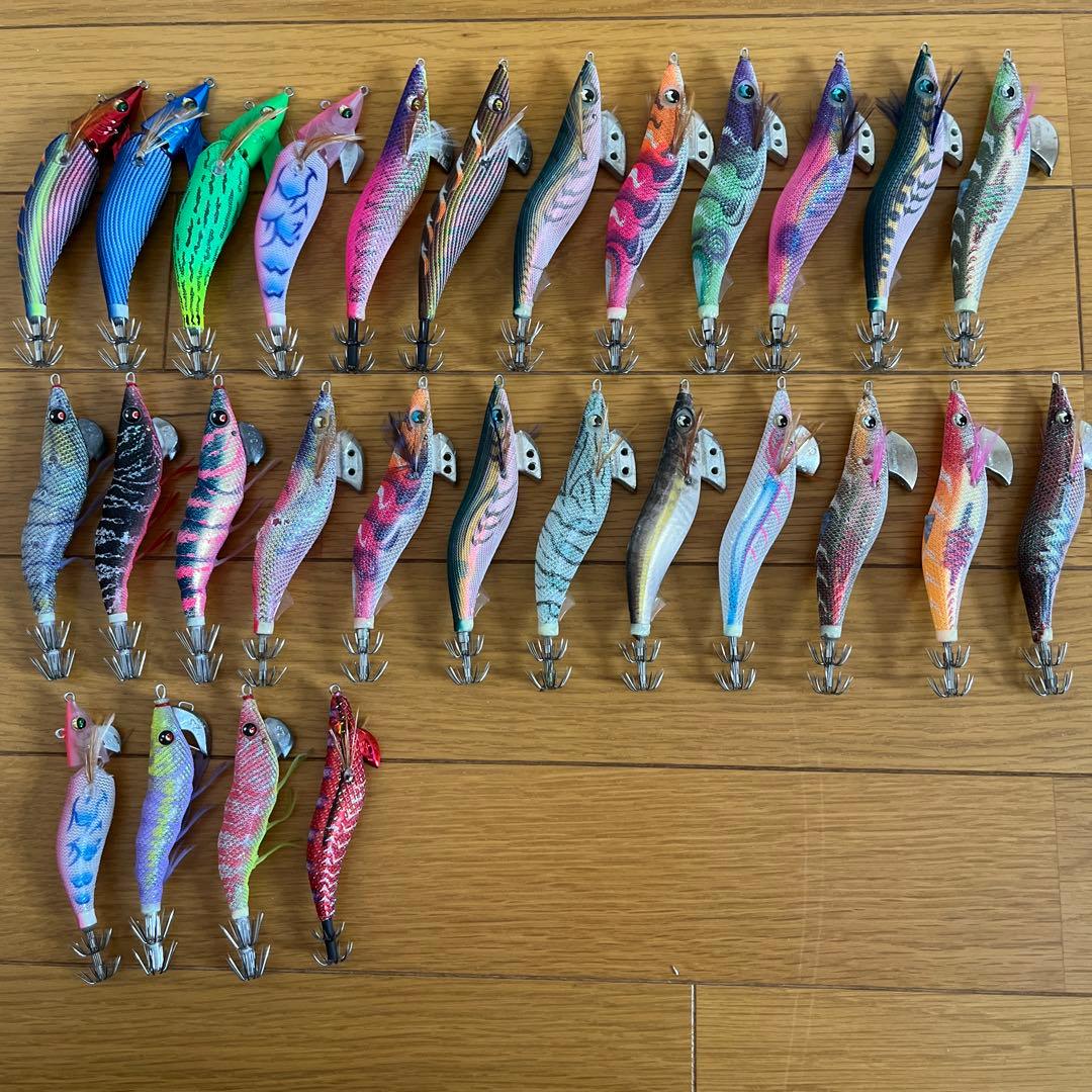 エギ30本まとめ売り　エギ王　アモラス　パタパタ　スクマニ　マグQ