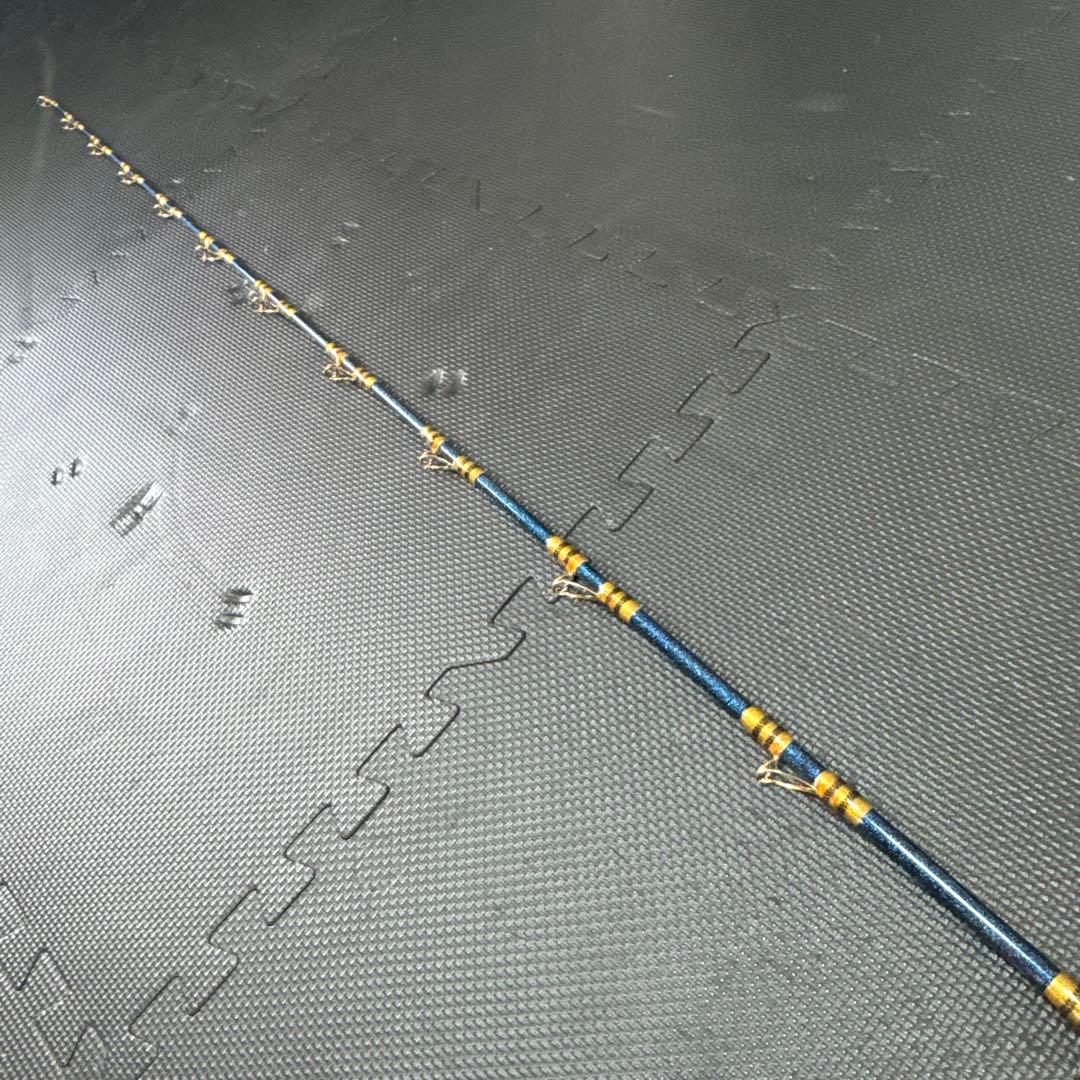 船竿　Blue Angler 海狼Ⅱハンドメイド総糸飾り巻き中古