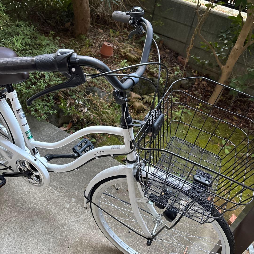 アサヒ ホワイトシティサイクル 24型 ギア付き 横浜市 直接お取り引き限定