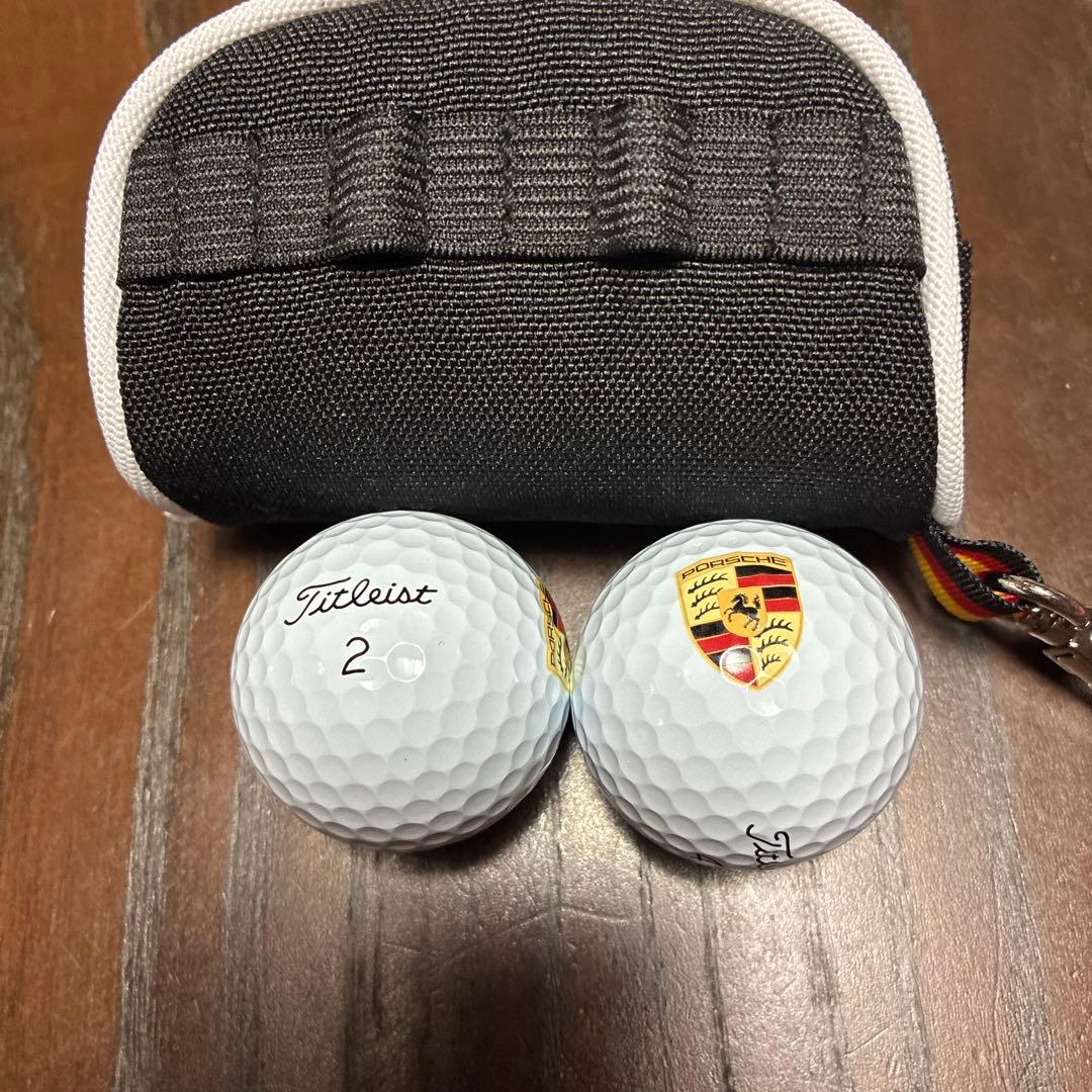 ポルシェ ゴルフ ボールポーチ ボールケース PORSCHE GOLF CUP